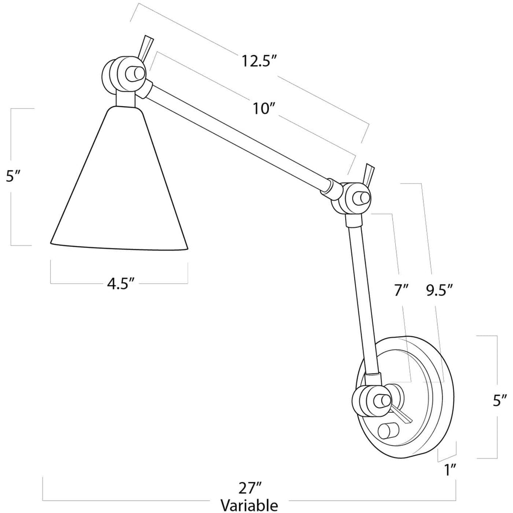 Sal Task Sconce - Oil Rubbed Bronze