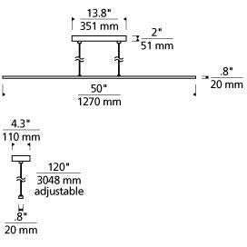 Essence Linear Chandelier | Linear | Visual Comfort Modern - Light House Co.