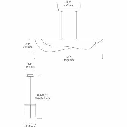 Nyra Chandelier | Chandeliers | Visual Comfort Modern - Light House Co.