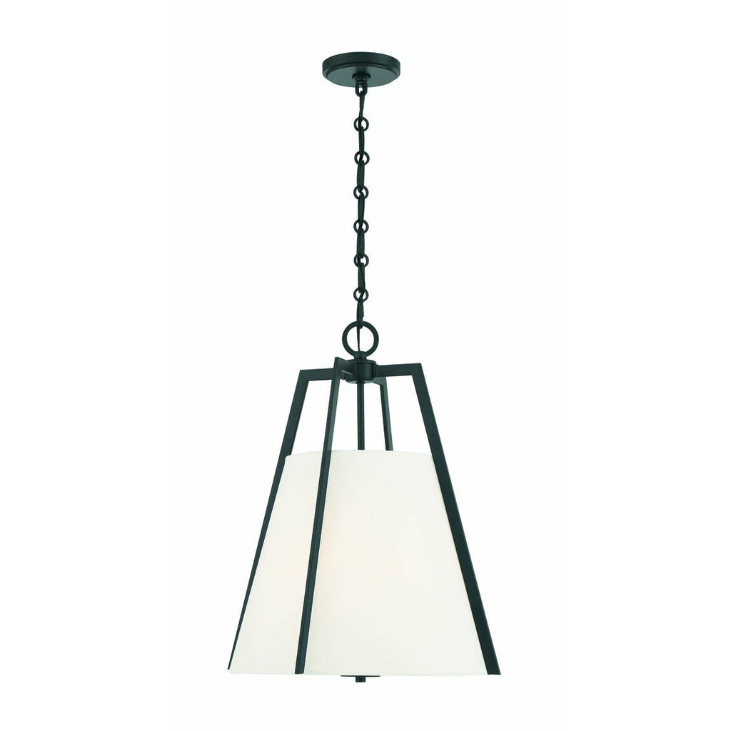 Mansfield 3-Light Pendant in Matte Black