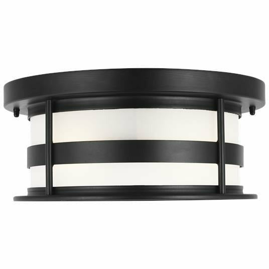 Wilburn Two Light Outdoor Flush Mount | Outdoor Ceiling Lights | Generation Lighting - Light House Co.