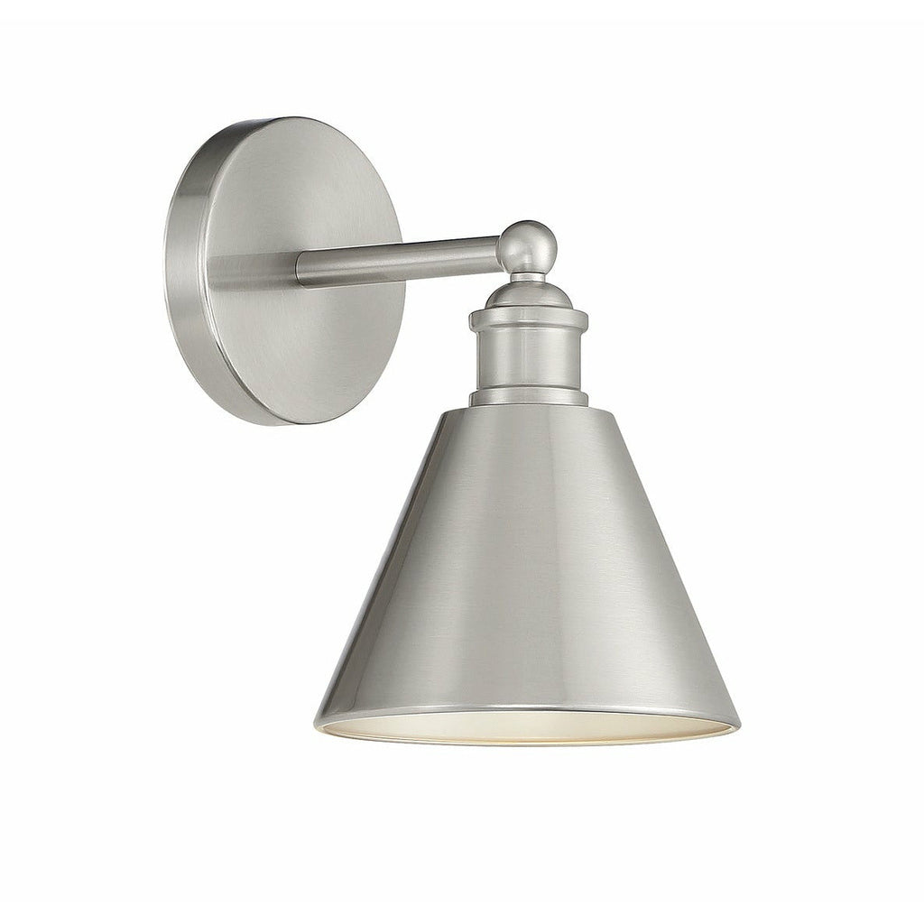 Vinny Wall Sconce in brushed nickel