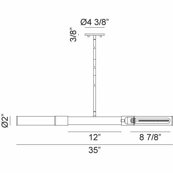 Tubo Linear Chandelier | Linear | Matteo - Light House Co.