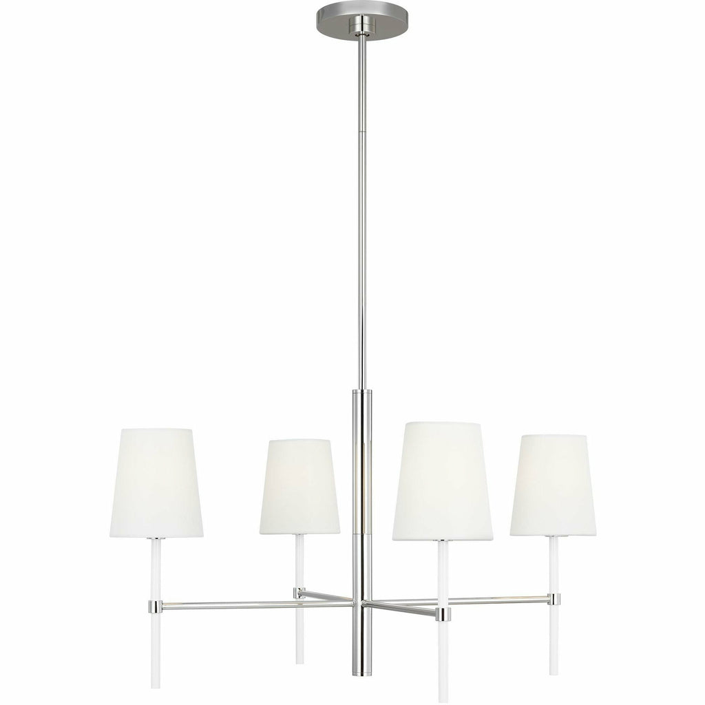 Monroe Small Chandelier in Polished Nickel Finish
