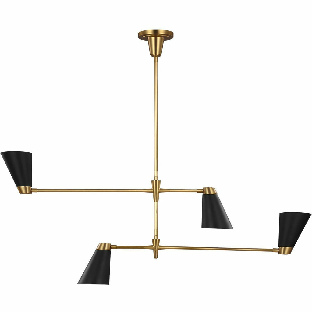 Medium Signoret Chandelier | Burnished Brass