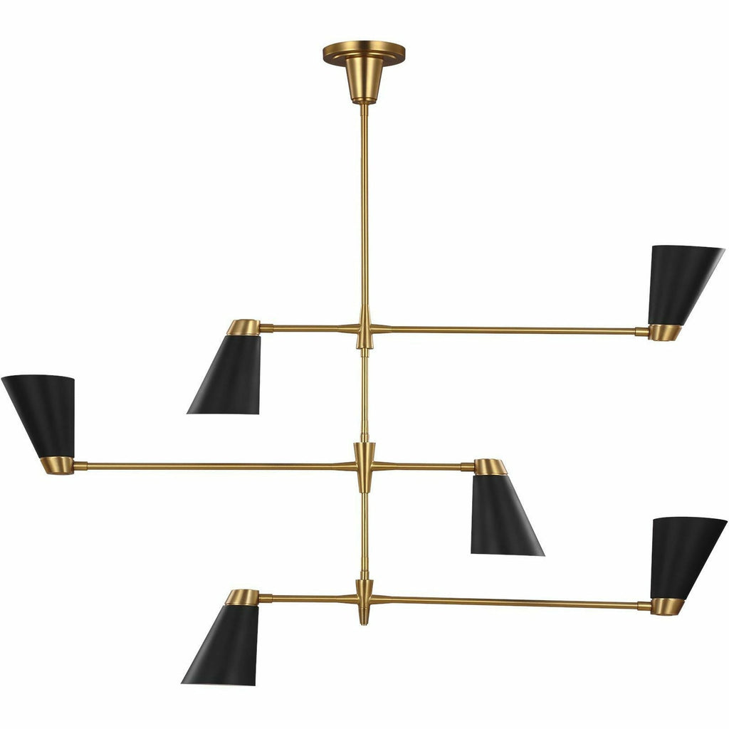 Large Signoret Chandelier | Burnished Brass