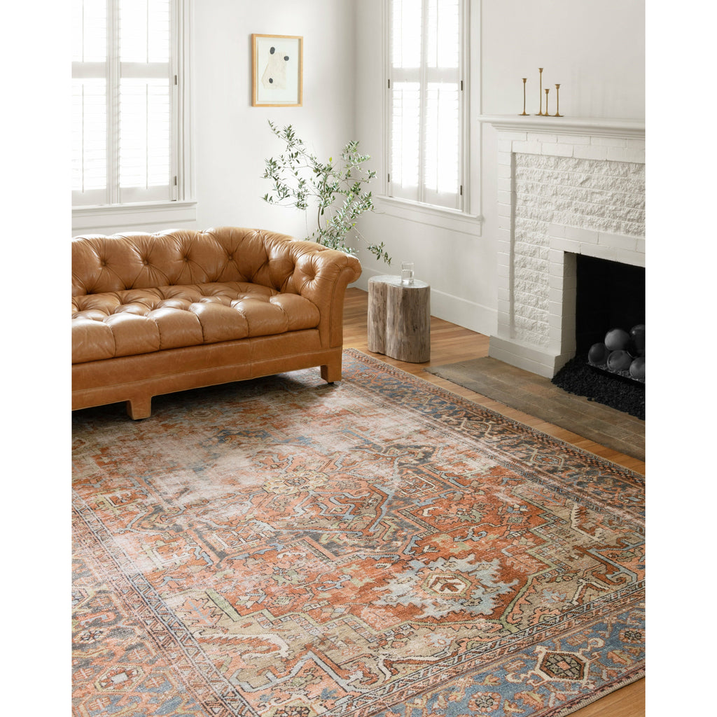 Loren Terracotta / Sky - Area Rug