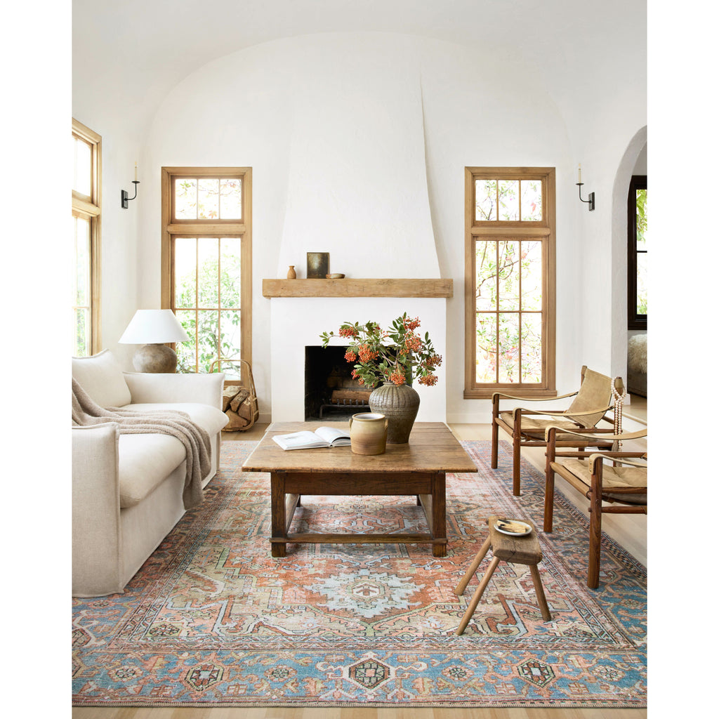 Loren Terracotta / Sky - Area Rug