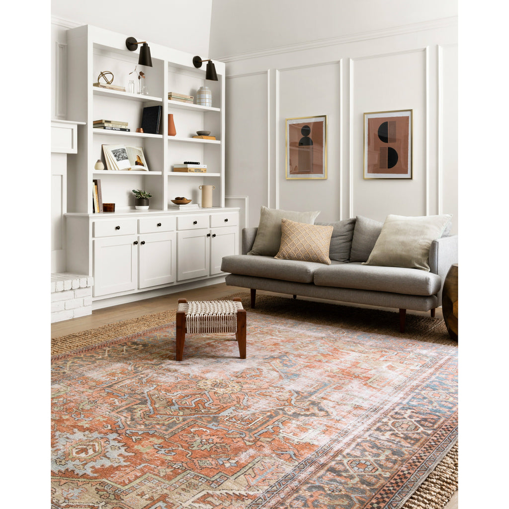 Loren Terracotta / Sky - Area Rug