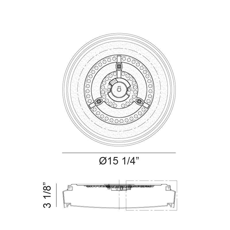 Alamus Flush Mount - Light House Co.