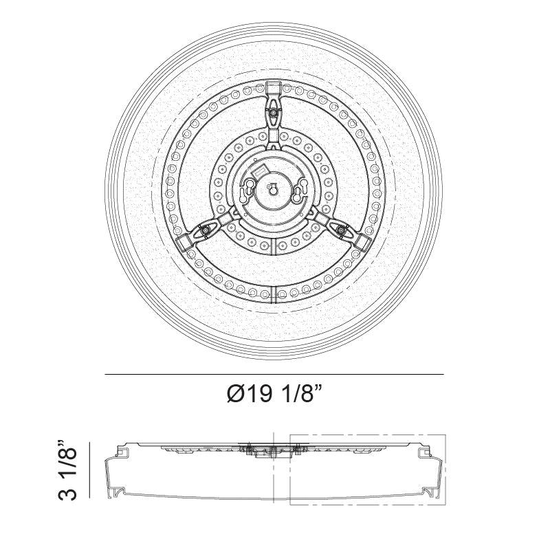 Alamus Flush Mount - Light House Co.