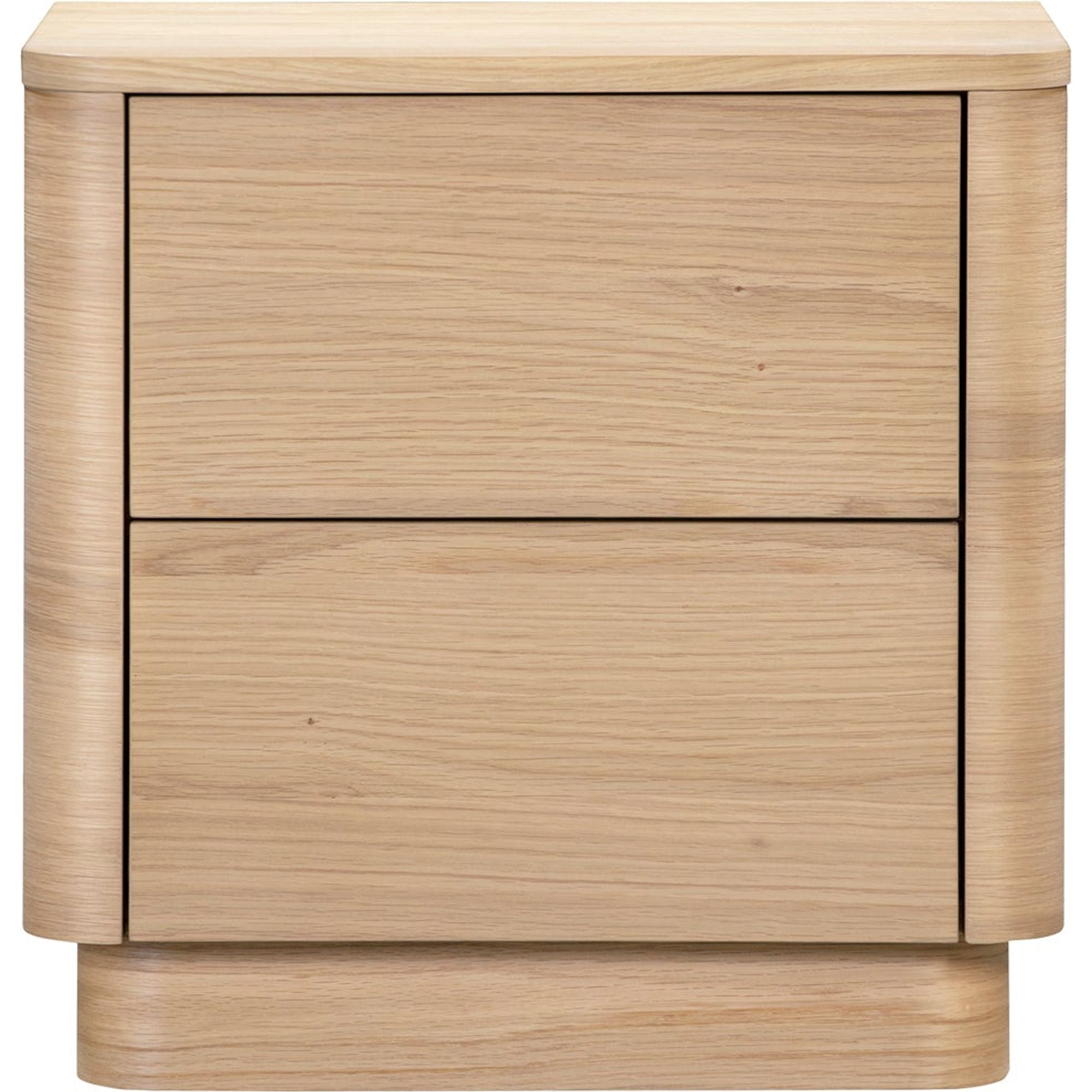 Tall oak online nightstand