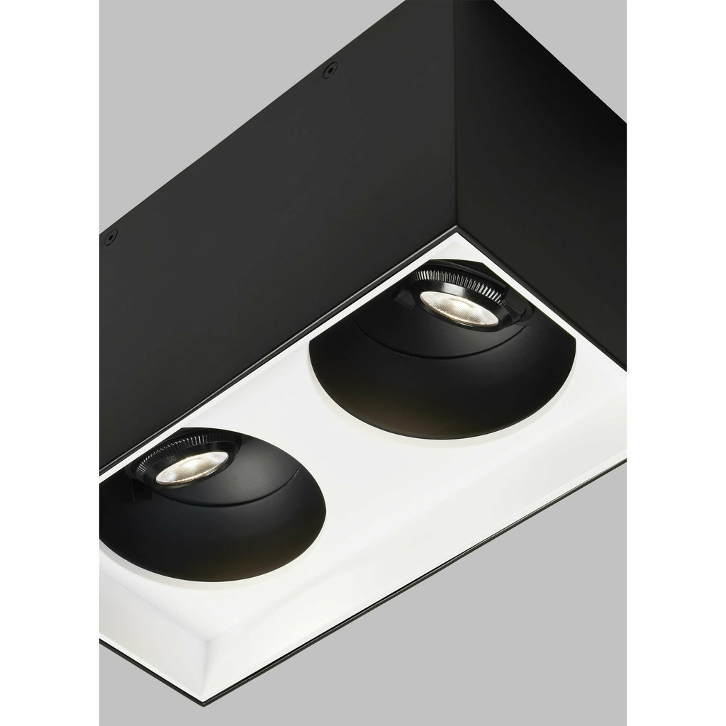 Exo 6 Dual Flush Mount | Flush Mounts | Visual Comfort Modern - Light House Co.