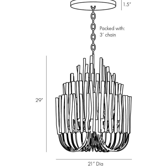 Tilda Small Chandelier | Chandeliers | Arteriors - Light House Co.