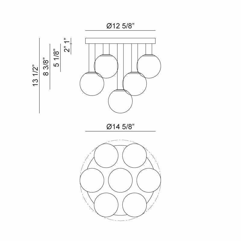 Stellar Flush Mount | Flush Mounts | Matteo - Light House Co.