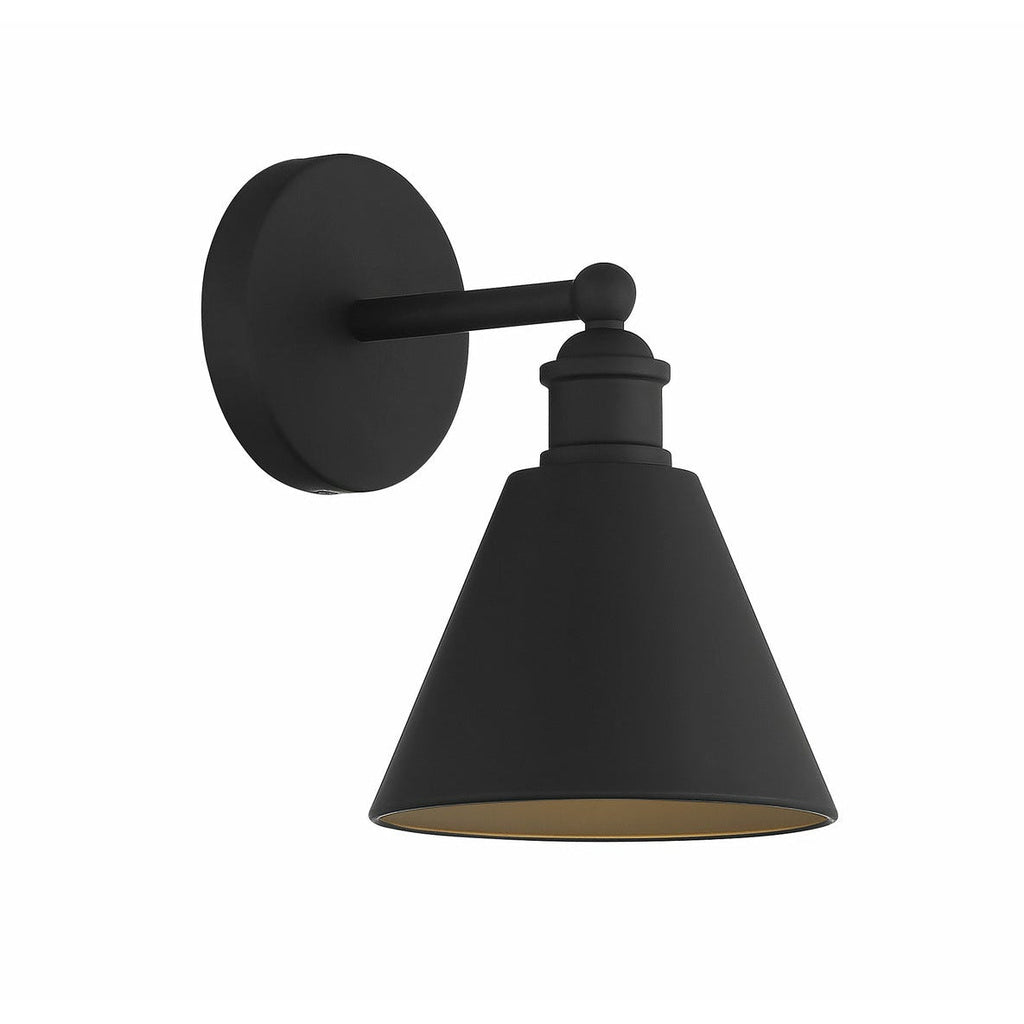 Vinny Wall Sconce in black