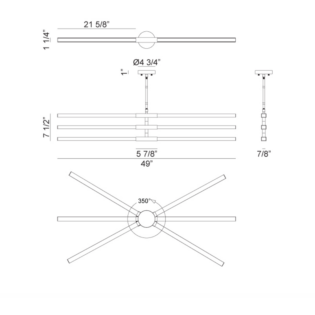 Lineare 6-Light LED Pendant | Linear | Matteo - Light House Co.