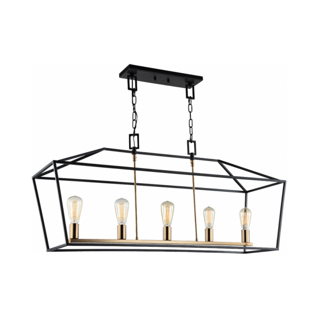 Scatola 5-Light Linear Chandelier | Linear | Matteo - Light House Co.