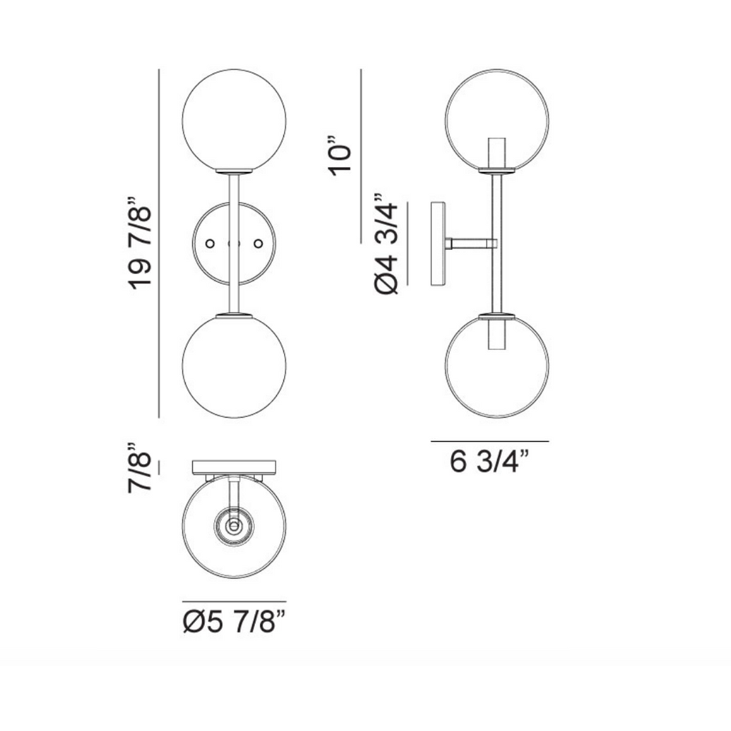 Novo 2-Light Wall Sconce | Wall Sconce | Matteo - Light House Co.