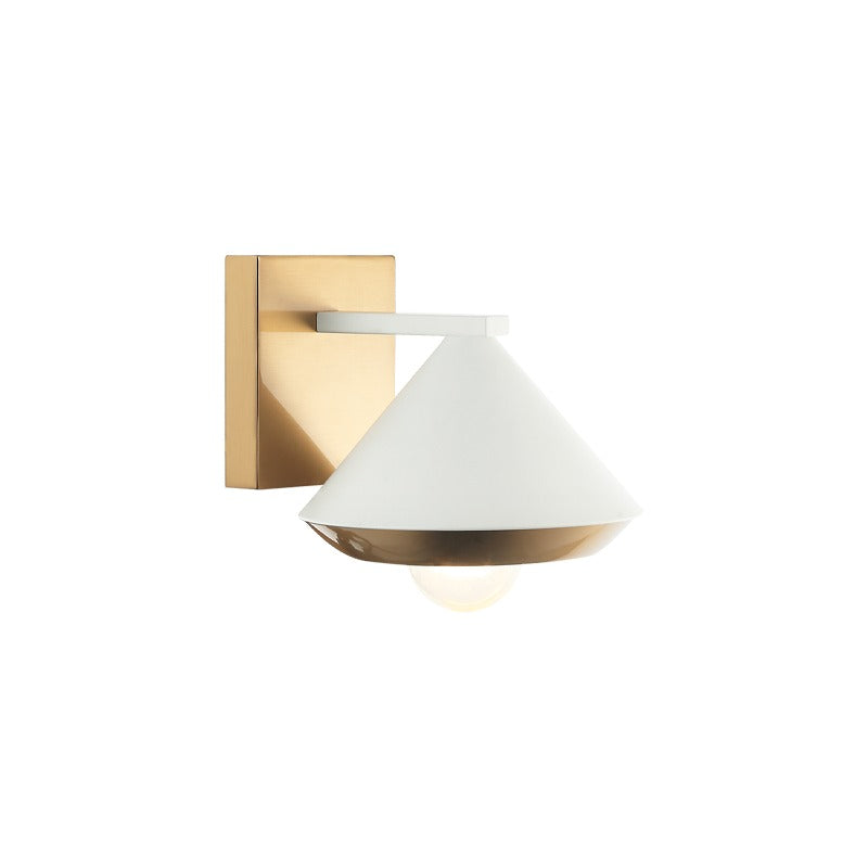 Velax Sconce in white / brass