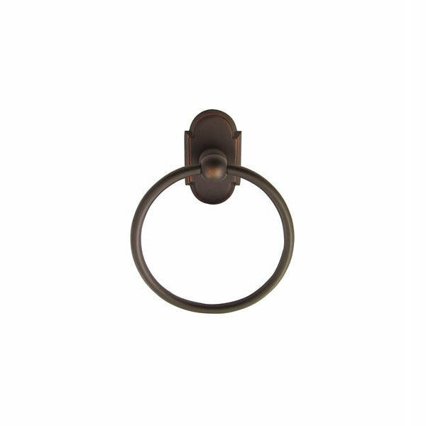 Vidric Antique Brass Wall Mounted Towel Ring With Carving Unique