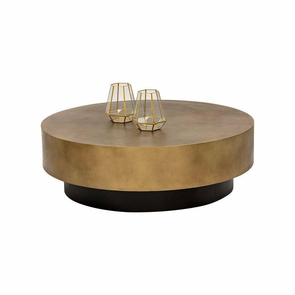Bernaby Coffee Table - Antique Brass, Furniture