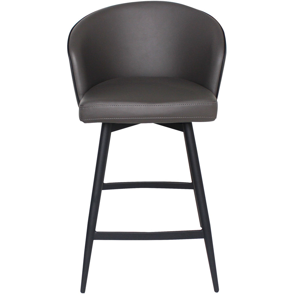 Valla Swivel Counter Stool Charcoal